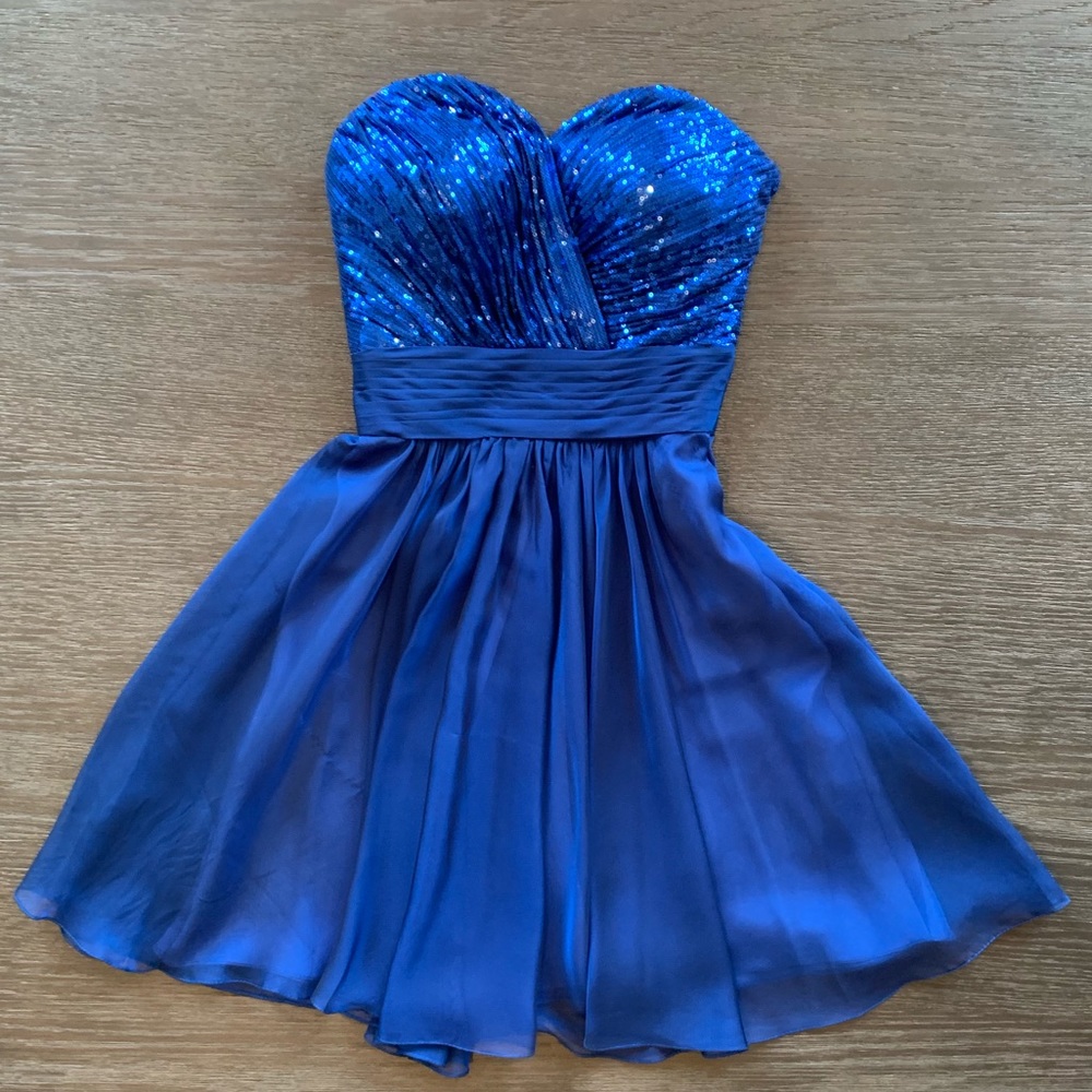 Special occasion navy dress